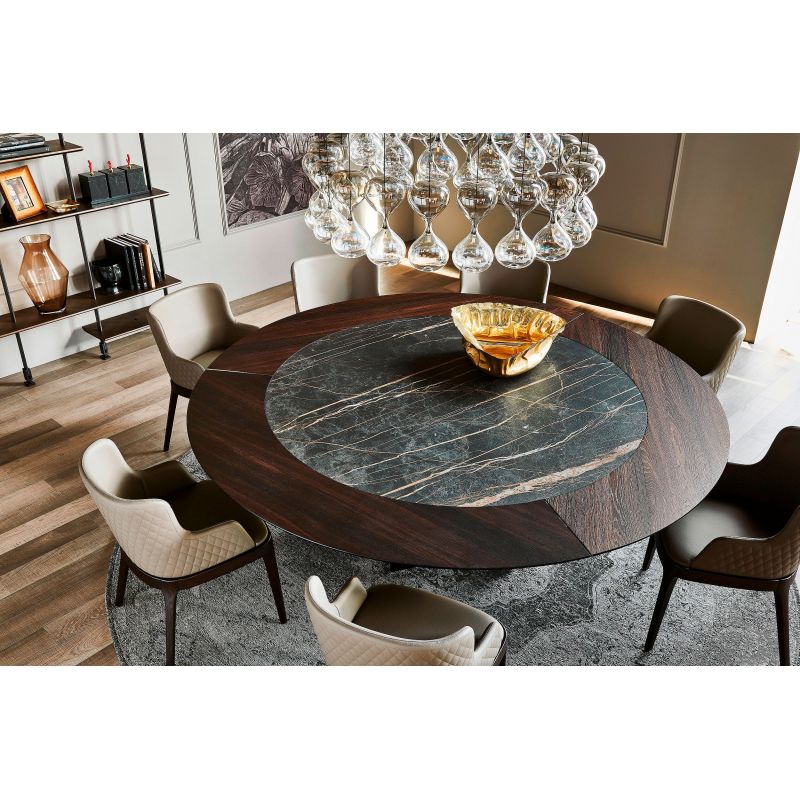 Skorpio Ker Wood Round De Cattelan Italia Mesas De Comedor