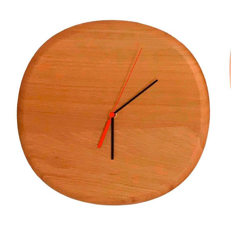 Reloj pared irregular madera maciza