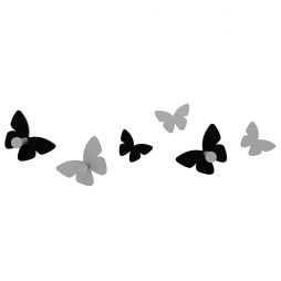 Millions of Butterflies Black