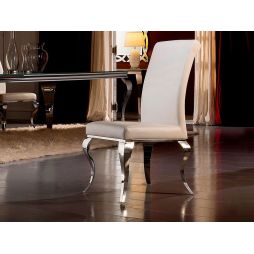 Silla Barroque Acero Blanca de Schuller