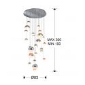 Lámpara 27l Led Sphere Coldiámetro 80 Cct de Schuller