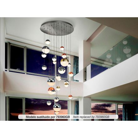 Lámpara 27l Led Sphere Coldiámetro 80 Cct de Schuller