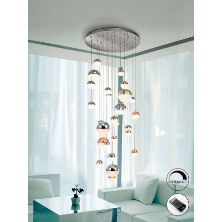 Lámpara 27l Led Sphere Coldiámetro 80 Cct de Schuller
