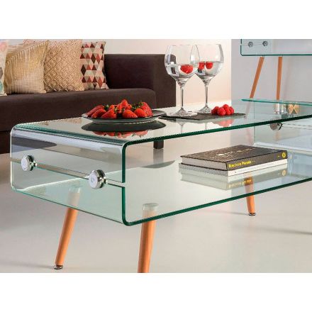Mesa Centro Glass Ii Pata Haya de Schuller