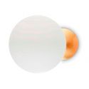 Eclissi Ap de Ideal Lux pantalla Naranja en color Blanco - Dorado