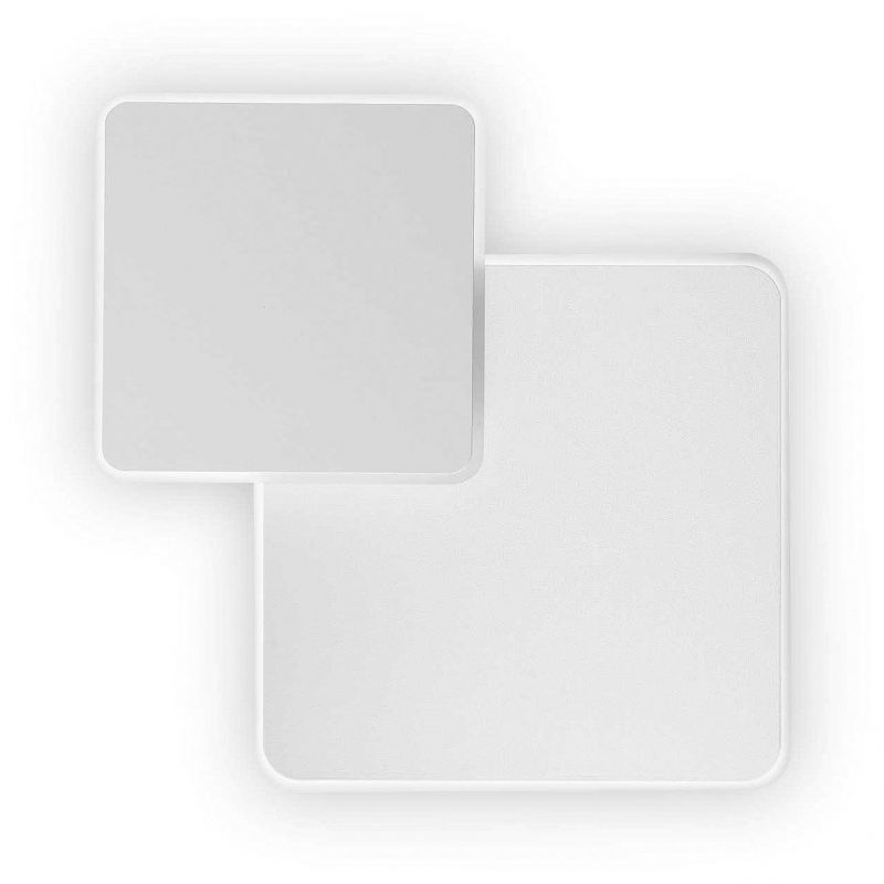 Pouche Ap Square de Ideal Lux pantalla Naranja en color Blanco