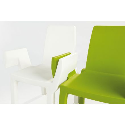 Silla Doublix SLIDE Design verde y blanco