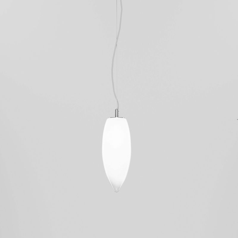 Lámpara de suspensión Baco de Vistosi BCSF Blanco Difuminado
