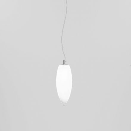 Lámpara de suspensión Baco de Vistosi BCSF Blanco Difuminado