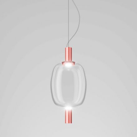 Lámpara de suspensión Riflesso 2 de Vistosi CR Cristal