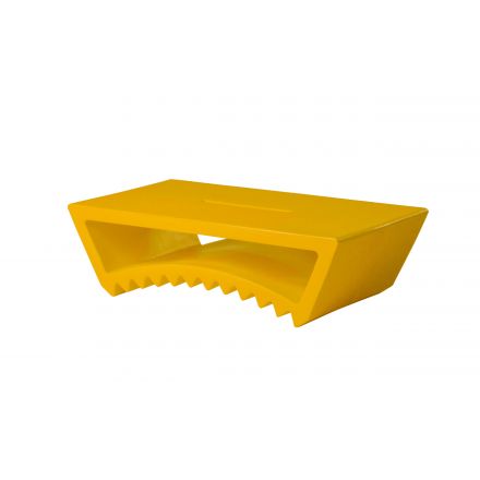 Mesita tumbona Tac Slide Design color Saffron Yellow