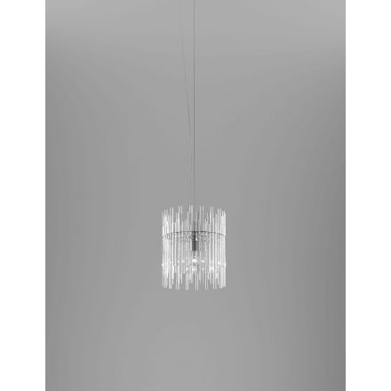 Lámpara de suspensión Diadema modelo A de Vistosi CR Cristal