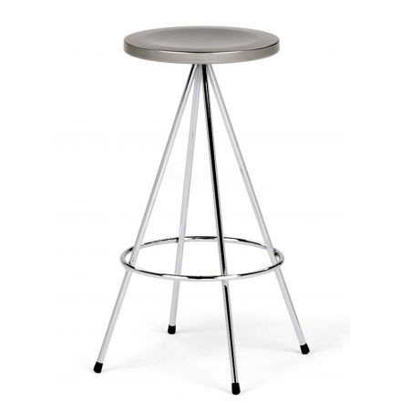 Taburete Nuta Mobles 114 tamaño mediano acero inox mate