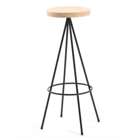 Taburete Nuta Mobles 114 tamaño grande madera de haya