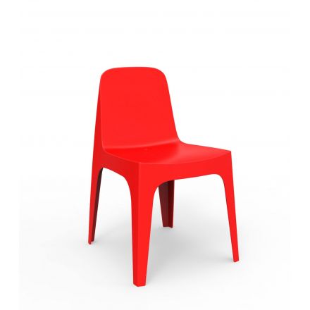 silla Solid de Vondom color rojo