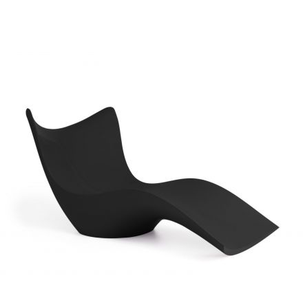 Tumbona de diseño Surf de Vondom en color negro