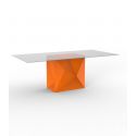 Mesa Faz dos tamaños de Vondom en color naranja