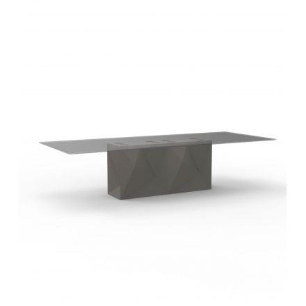 Mesa Faz XL de Vondom en color gris topo