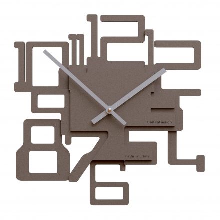 Wall Clock Kron de Callea Design quartz grey