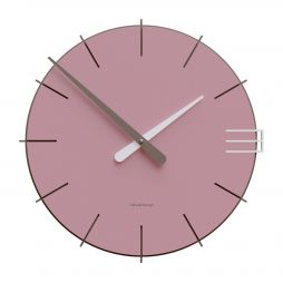 Wall Clock Mike de Callea Design plum grey