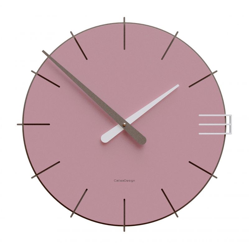 Wall Clock Mike de Callea Design plum grey