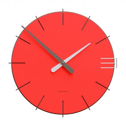 Wall Clock Mike de Callea Design flame red