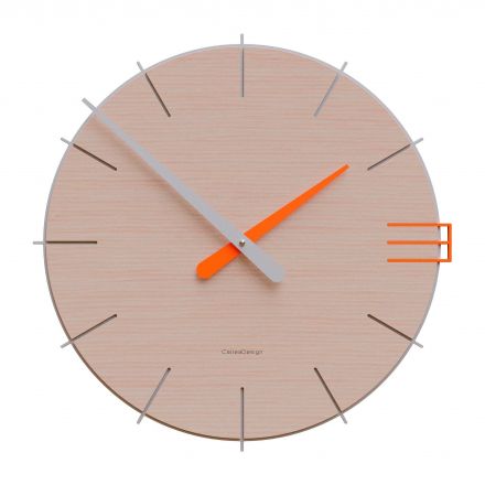 Wall Clock Mike de Callea Design pickled oak