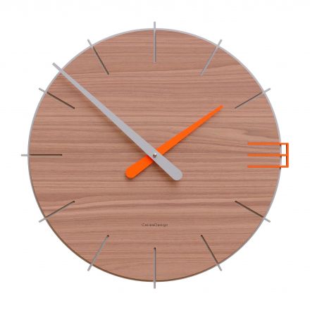 Wall Clock Mike de Callea Design black walnut