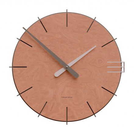 Wall Clock Mike de Callea Design briar walnut