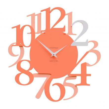 Wall Clock Russell de Callea Design terracotta