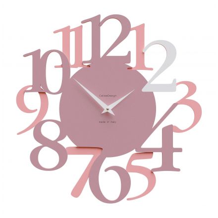 Wall Clock Russell de Callea Design plum grey