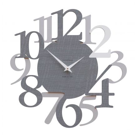 Wall Clock Russell de Callea Design gray burl