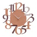 Wall Clock Russell de Callea Design briar walnut