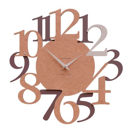 Wall Clock Russell de Callea Design briar walnut