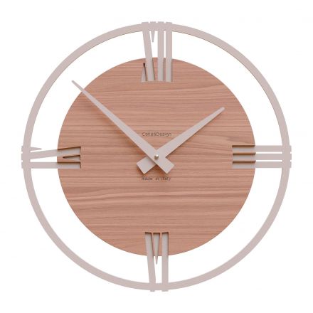 Wall Clock Sirio 38 de Callea Design black walnut