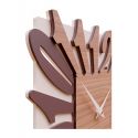 Wall Clock Dalilah de Callea Design black walnut