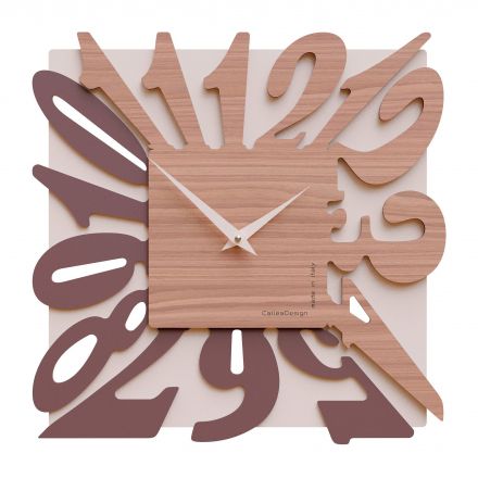 Wall Clock Dalilah de Callea Design black walnut