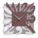 Wall Clock Dalilah de Callea Design wengé oak