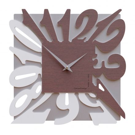 Wall Clock Dalilah de Callea Design wengé oak