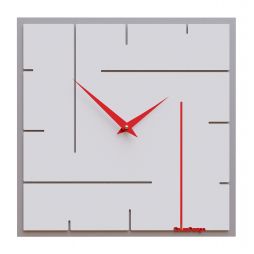 Wall Clock Grid de Callea Design ruby