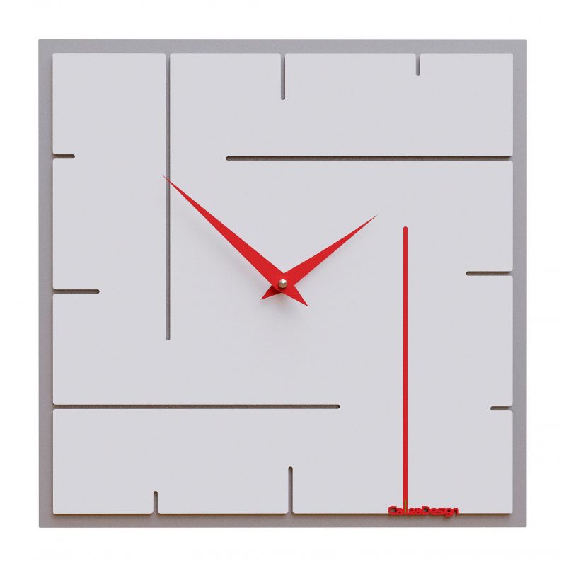 Wall Clock Grid de Callea Design ruby