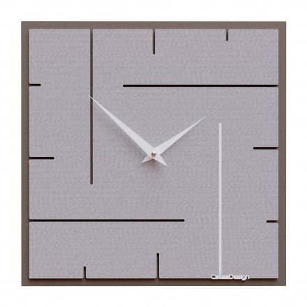 Wall Clock Grid de Callea Design pinstripe