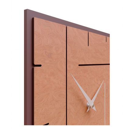 Wall Clock Grid de Callea Design briar walnut