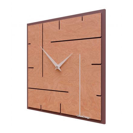 Wall Clock Grid de Callea Design briar walnut