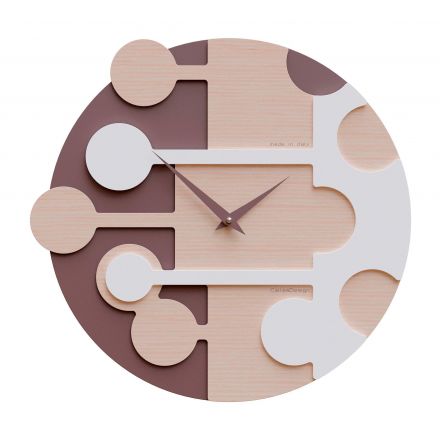 Wall Clock Stish de Callea Design pickled oak