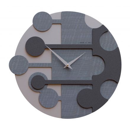 Wall Clock Stish de Callea Design gray burl