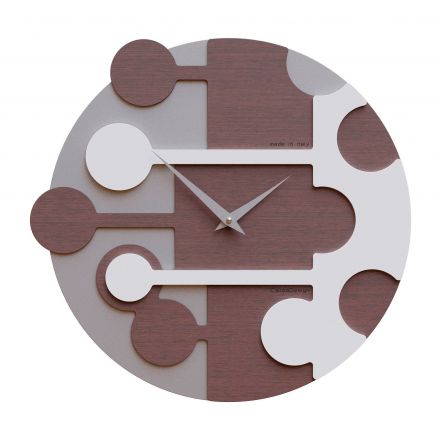 Wall Clock Stish de Callea Design wengé oak