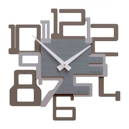 Wall Clock Bgkron de Callea Design gray burl