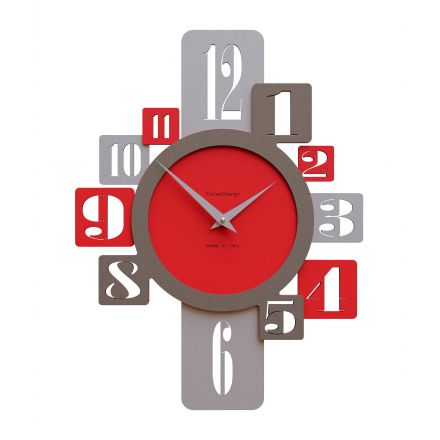 Wall Clock Onyx de Callea Design ruby