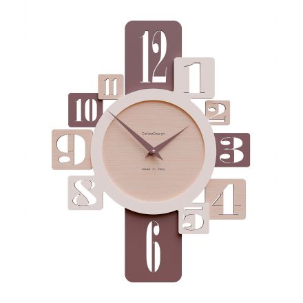 Wall Clock Onyx de Callea Design pickled oak